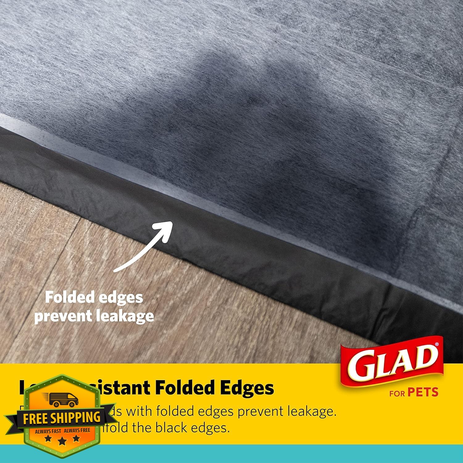 Glad for Pets Black Charcoal Puppy Pads – Super Absorbent Disposable Dog Pee …