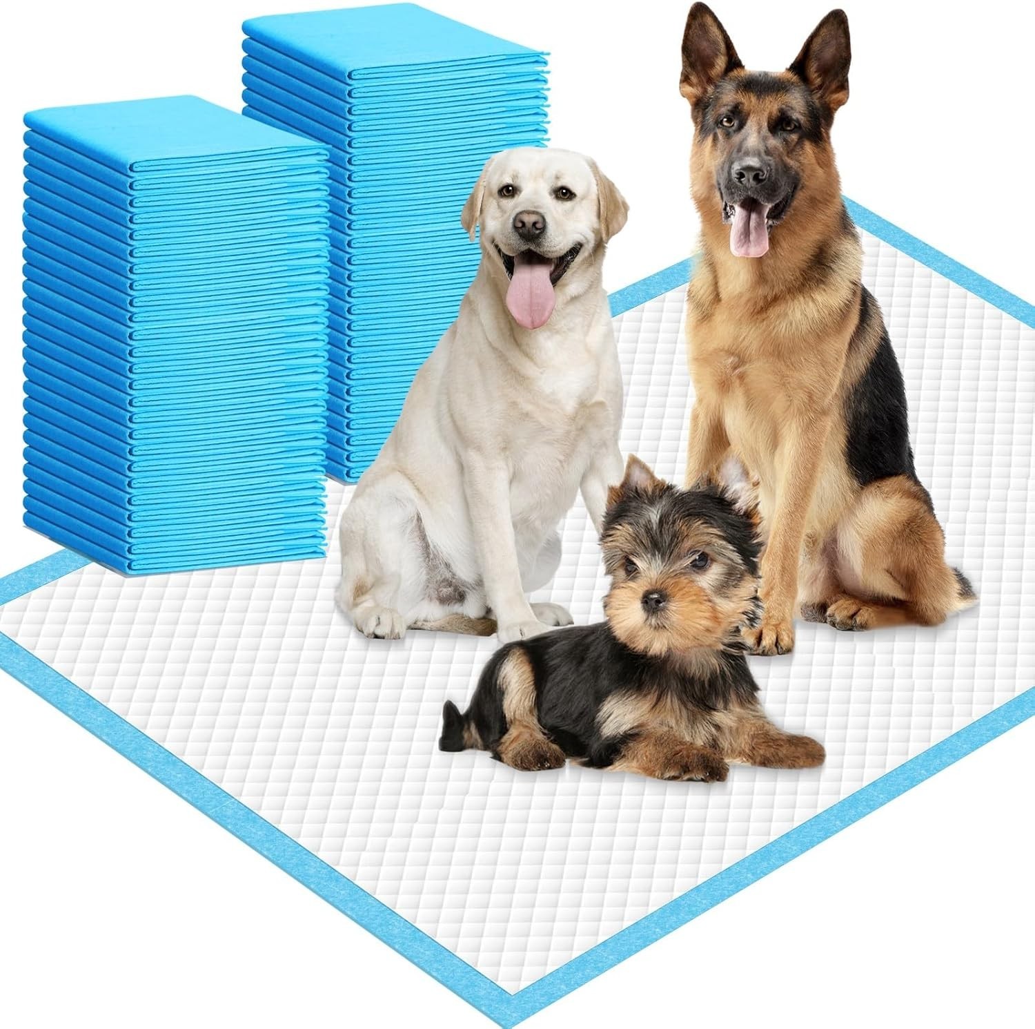 Jumbo 36″x44″ Dog and Puppy Pee Pads – 30 Pack, Fast-Drying and Leak-Proof