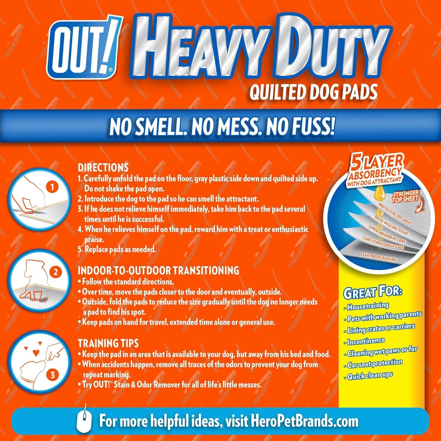 XXL Heavy Duty Dog Potty Pads – Leak Proof, 5-Layer Training Essentials 30 Count