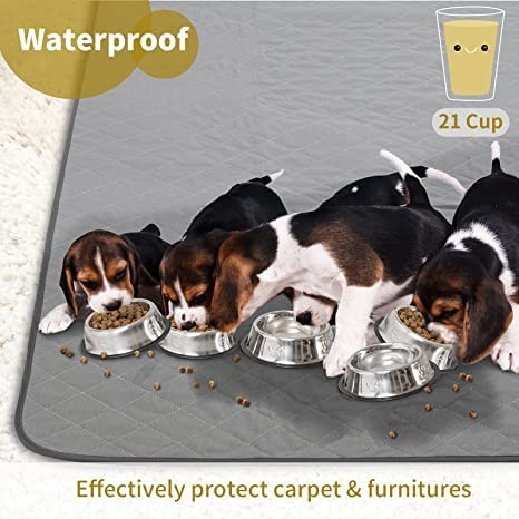 Washable Puppy Dog Pee Pad, 72″ X72″ Extra Large, Waterproof Whelping Trainin…