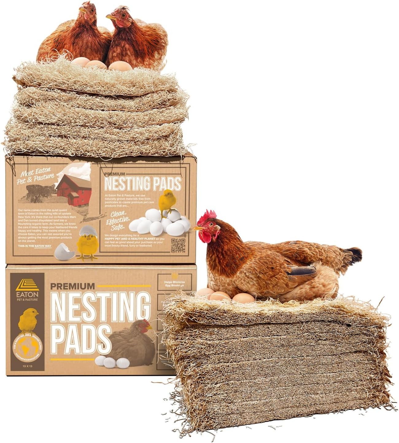 13×13 Premium Laying Hen Nesting Pads 10 Pack