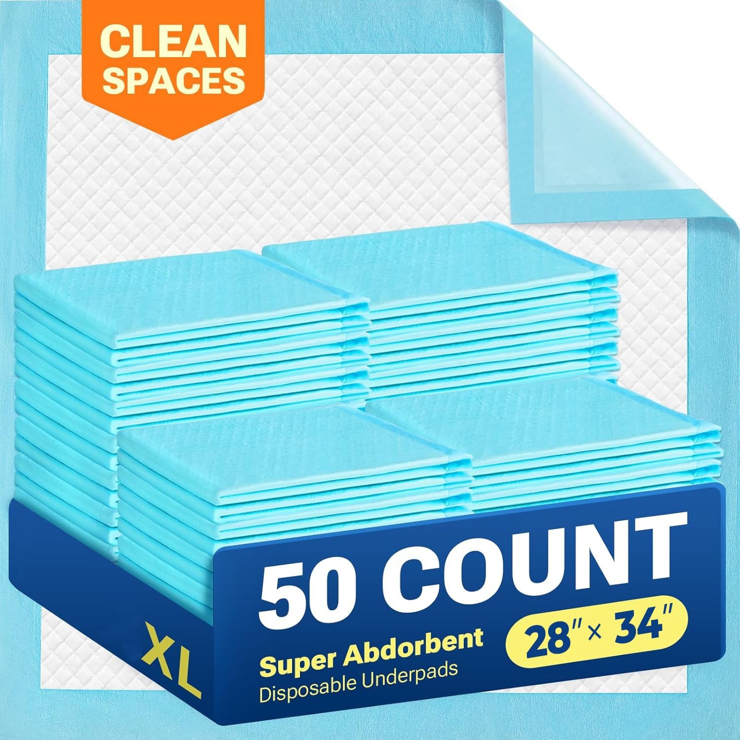 Extra Large Puppy Pads 28″x34″,Super Absorbent Disposable Pee Pads for Dogs /…