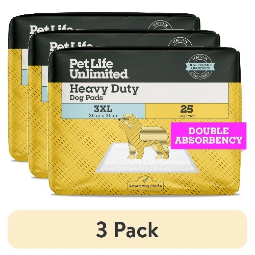 Pet Life Unlimited Dog Pads, Heavy Duty, 3XL, 36″ x 36″, 25ct