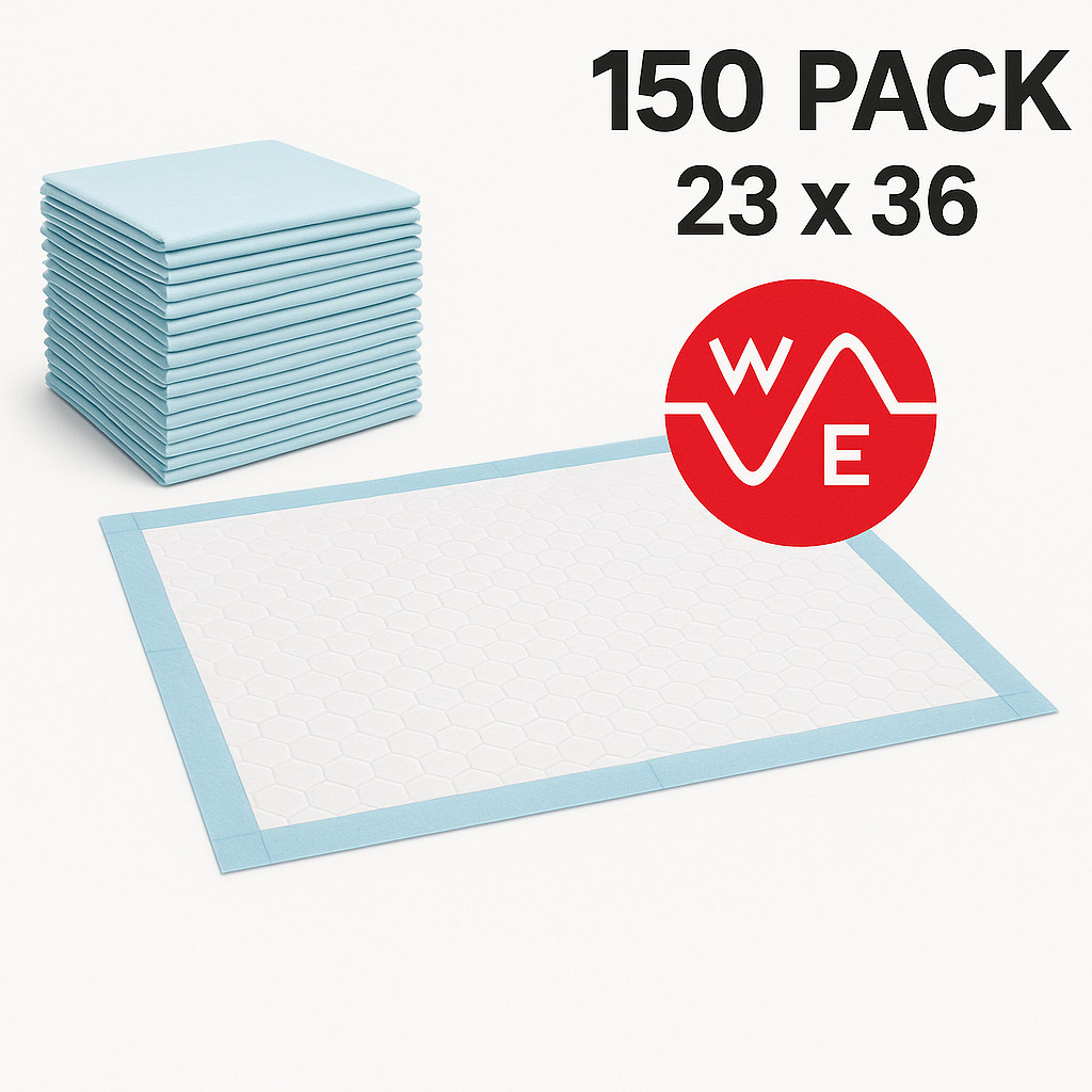 150 House breaking 23″ x 36″ Dog PEE Pads Puppy Underpads House Training Medical