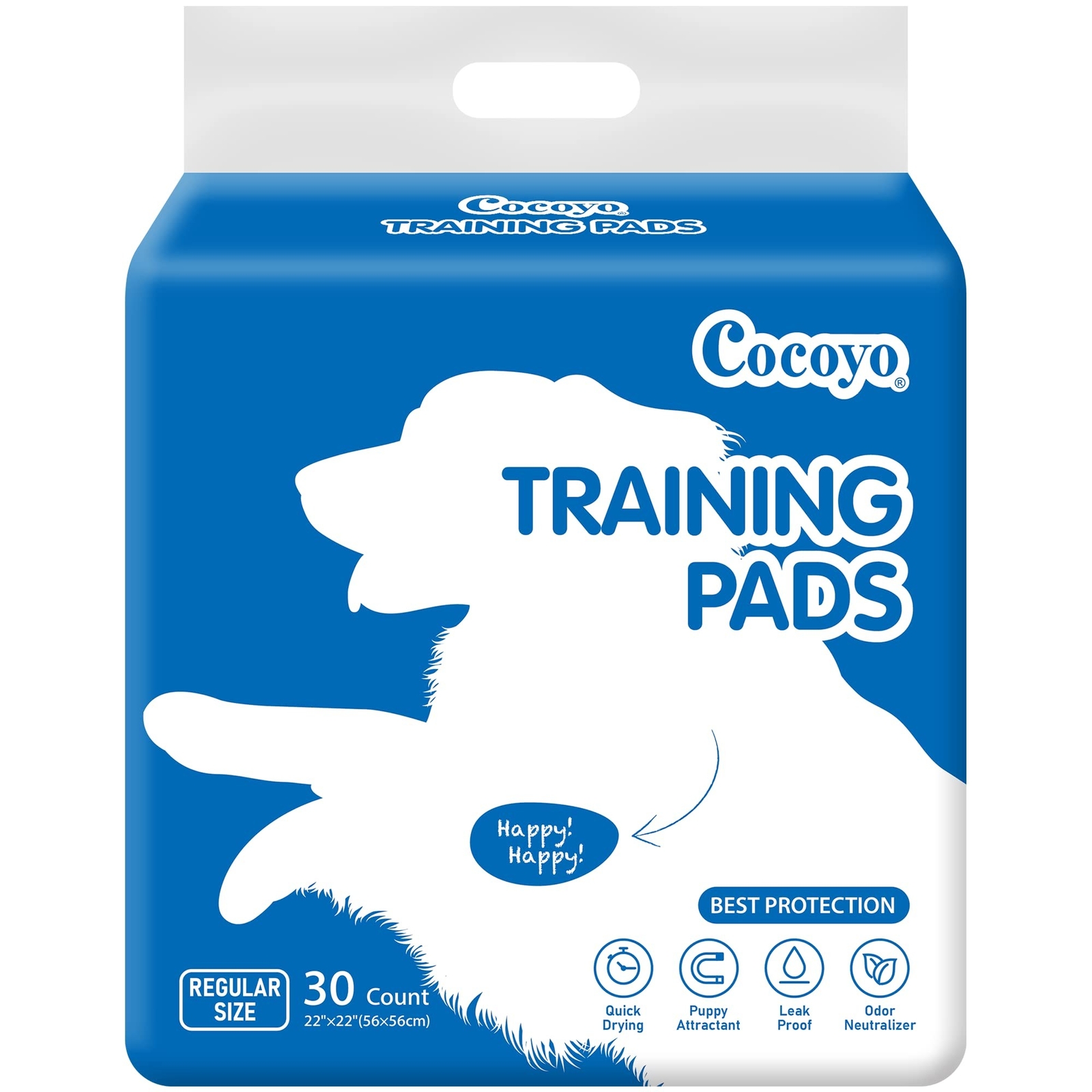 COCOYO Best Value Training Pads 30 Count | Dog Pee Pads | Super Absorbent Pup…