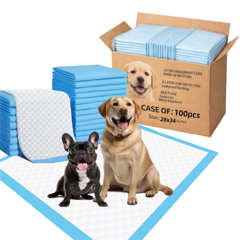 Dog and Puppy Training Pads, X-Large 28×34 inches 100 Count Dog Pee Potty