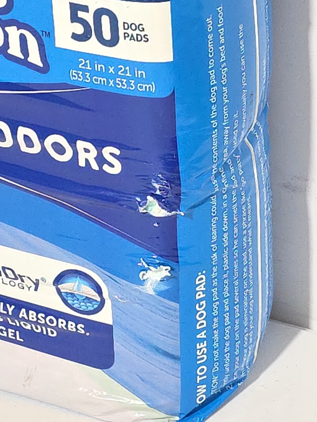 Hartz Home Protection Training Pads Unscented Odor Resistant 50 Count 21″ x 21″