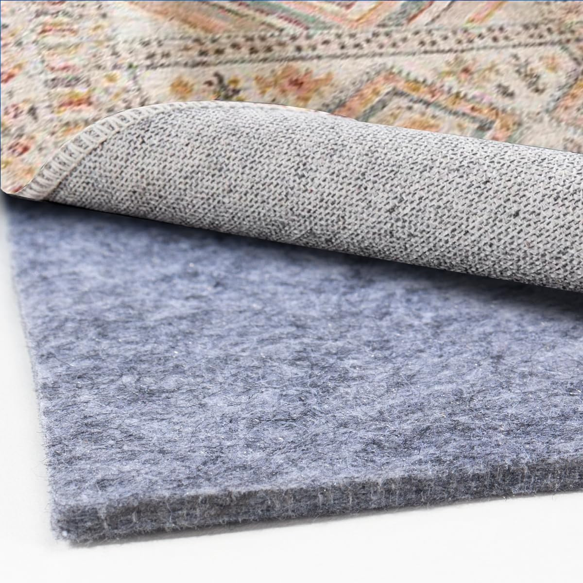 Extra Large Area Rug Liner, 8 X10 Foot Thick Felt Pad for All Floors, Keeps Rugs