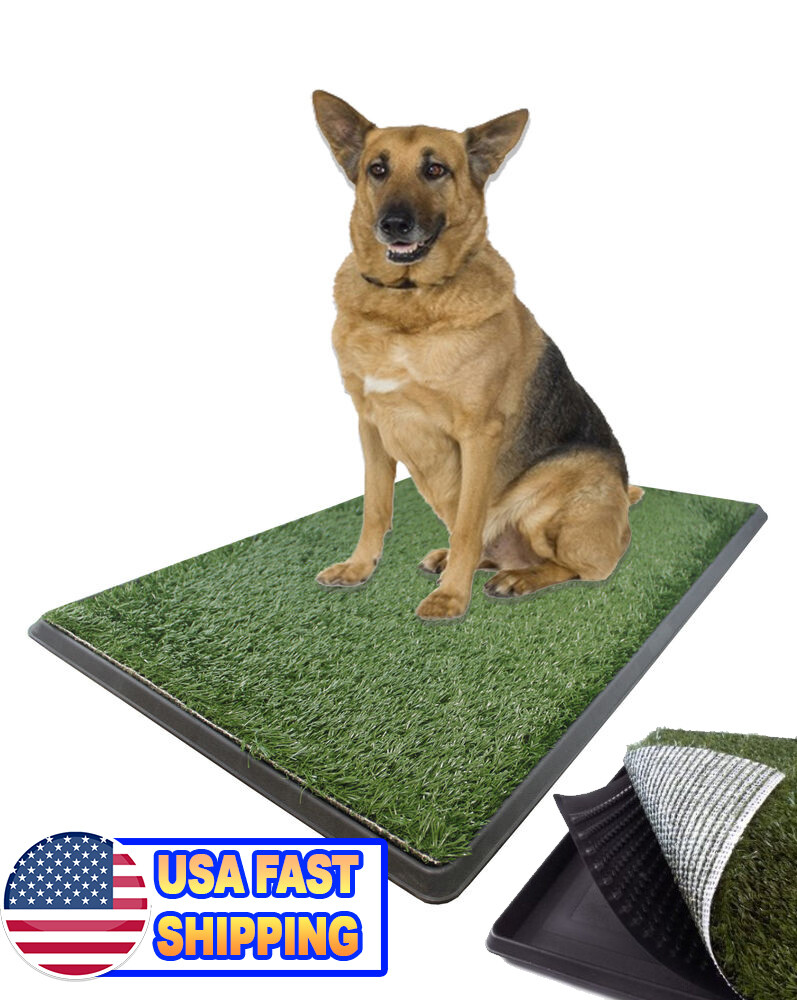 X Large Pet Grass Potty Patch Portable Dog Training Bathroom Pad 30x20x5