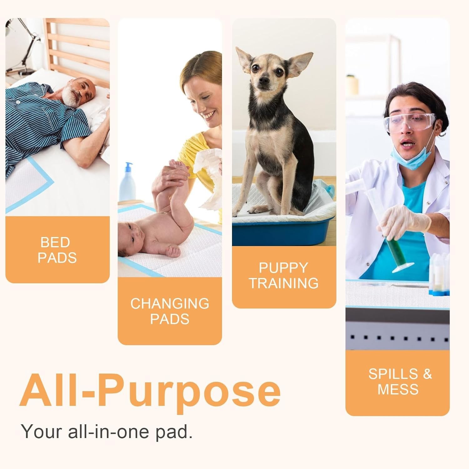 Pee Pads for Dogs & Cats 31″x55″ , Puppy Pads Extra Large, Disposable Thicken…