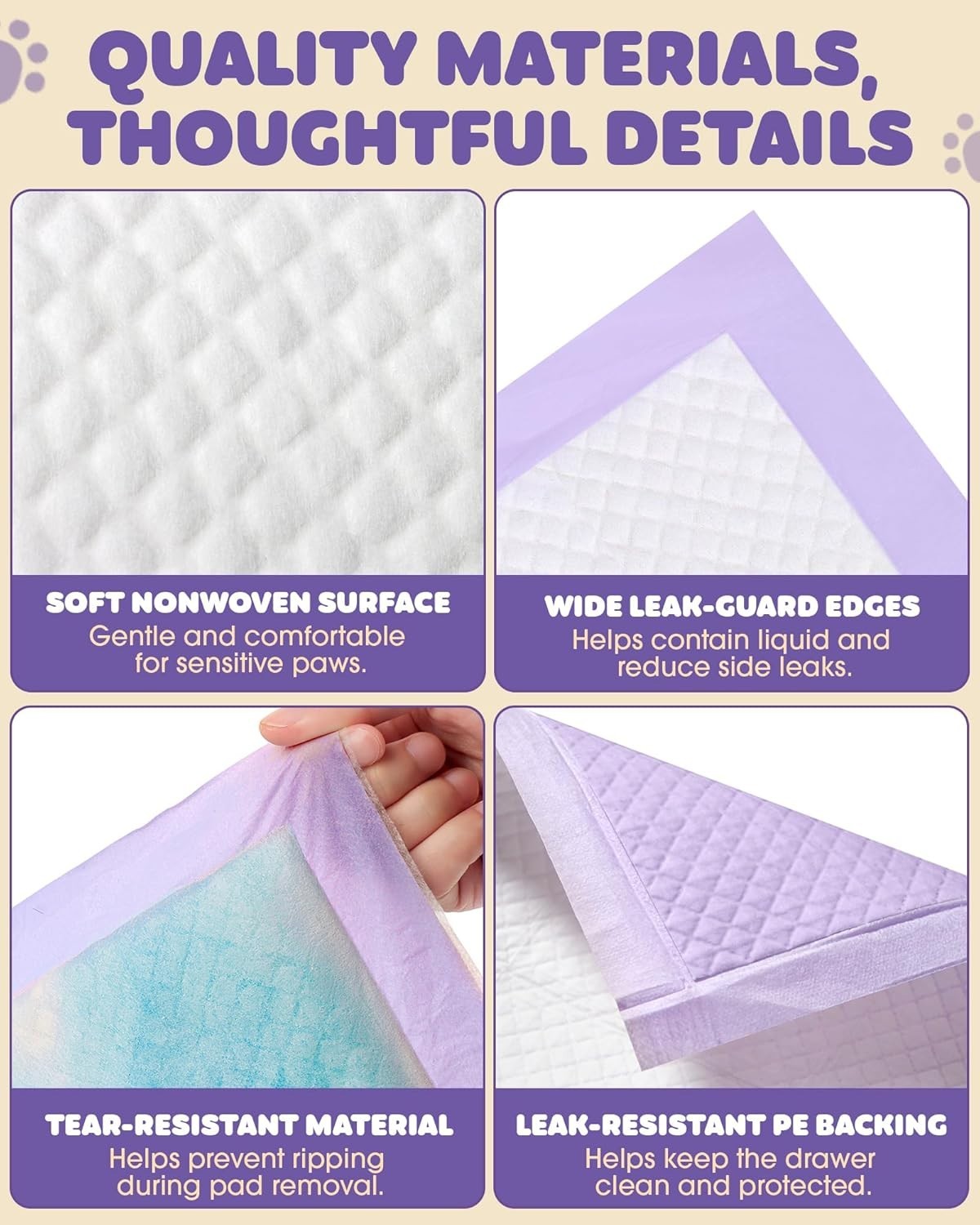Cat Pee Pads for Breeze Litter Box 40 Count Leak Resistant Fresh Scent