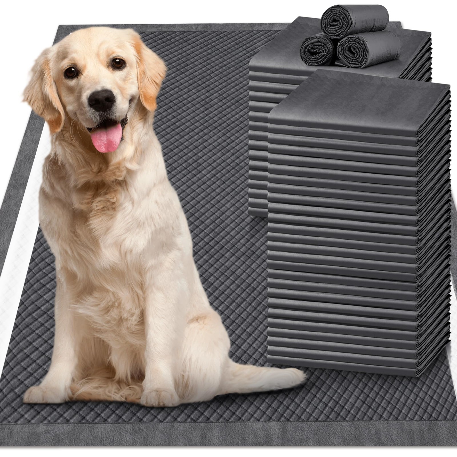 Extra Large 28″x34″ 6-Layer Dog Pee Pads, Leak-Proof, Odor Control, Quick Dry, 3
