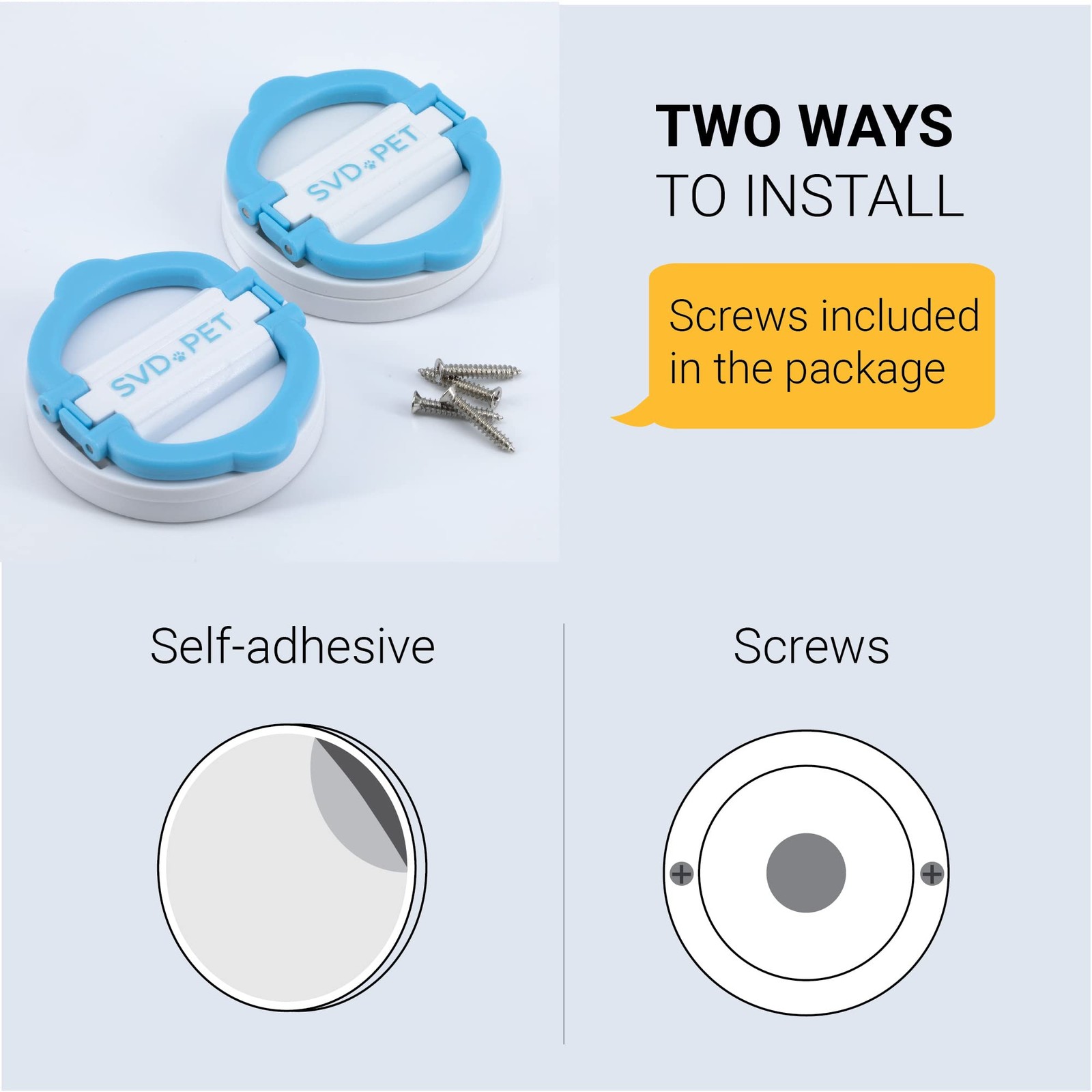 SVD.PET (4-Pack Pee Pad Magnetic Holder, Dog Potty Training 4-Pack