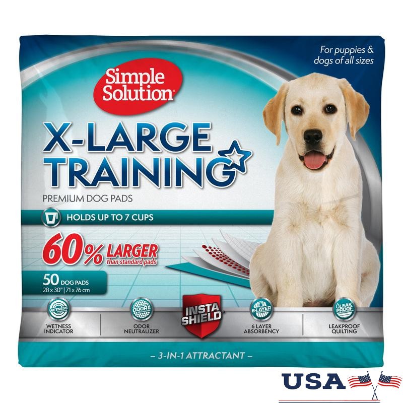 Extra Large Dog Training Pads Super Absorbent Odor Control Leak Proof 50 Count