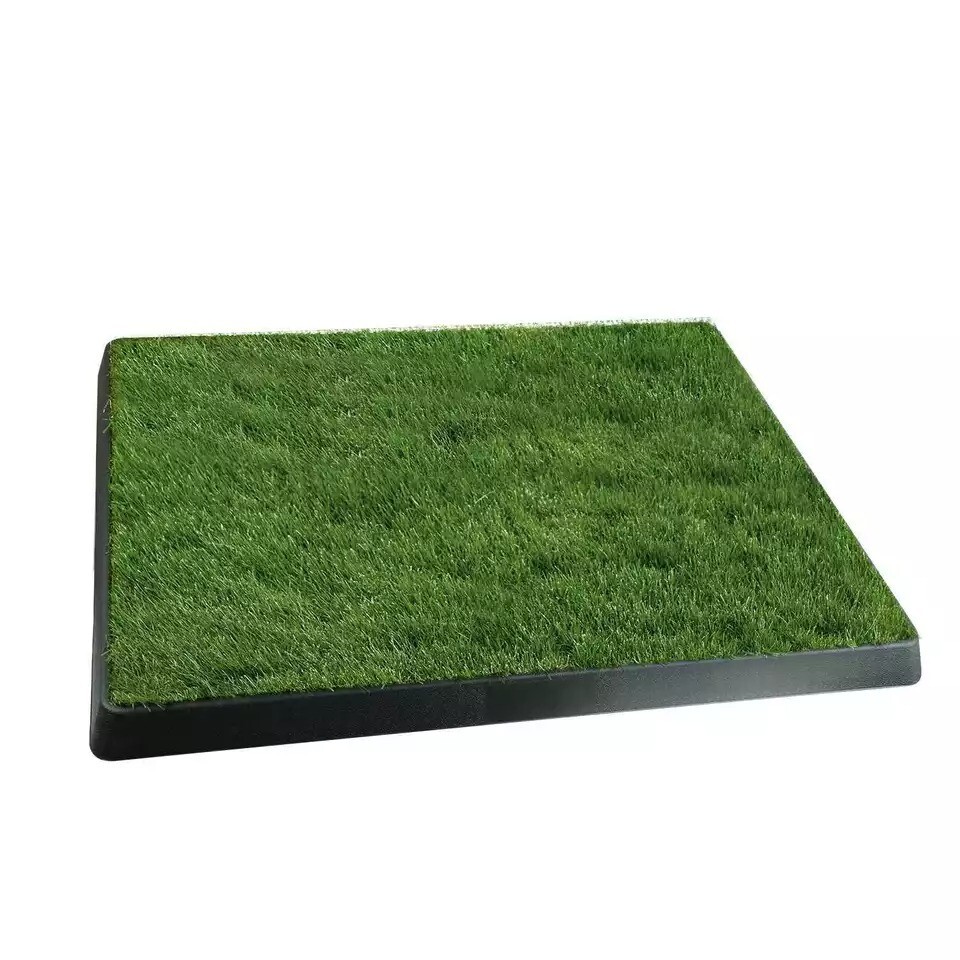 Dog Potty Training Pet Pee Pad Artificial Grass Mat with Tray For Indoor Outdoor