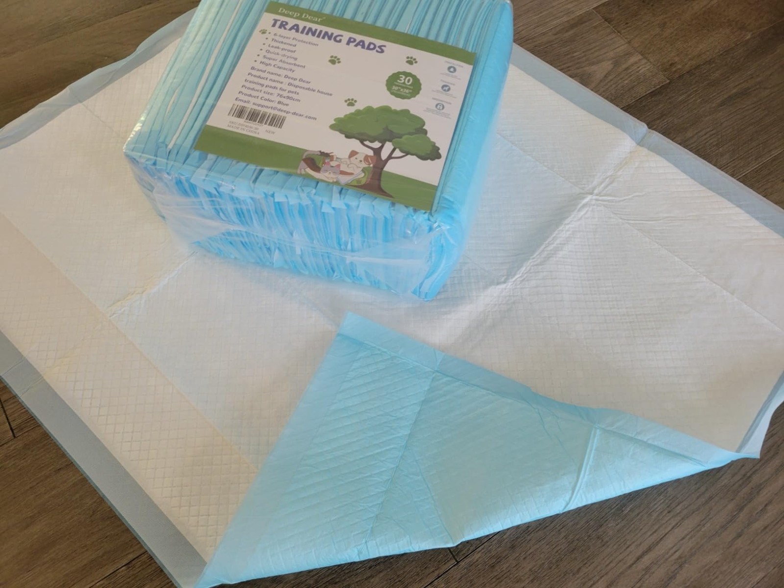 40 Count Extra Large Dog Pads 30×26 Thicker Puppy Training Pee Pads Super Absorb