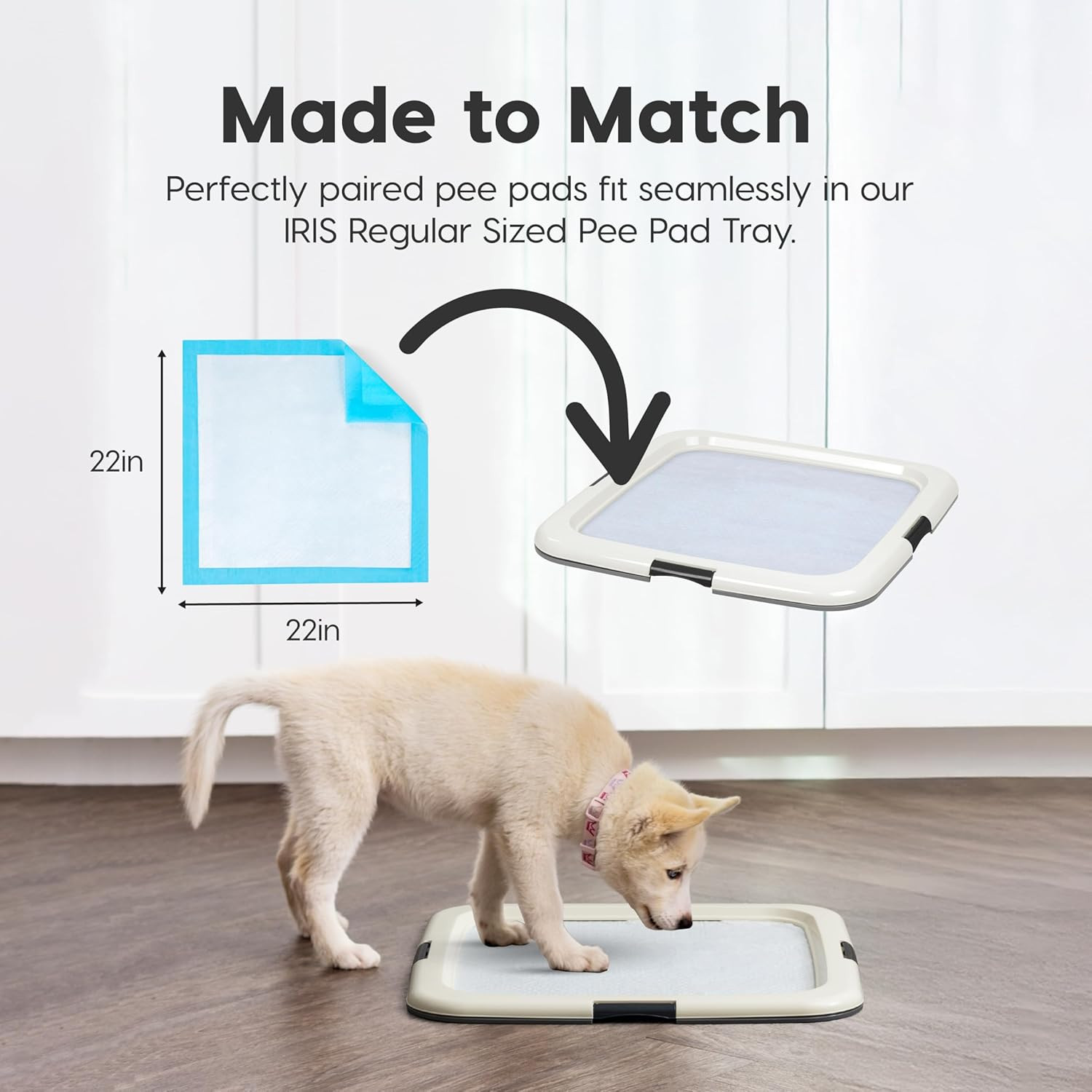 Puppy Pads 100 Count, Dog Training Pads 22″X22″, Super Absorbent Leakproof Pee P
