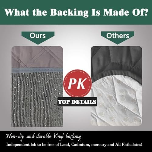 Waterproof Washable Seat Protector Pads Non-Slip Incontinence Chair Pads Gray