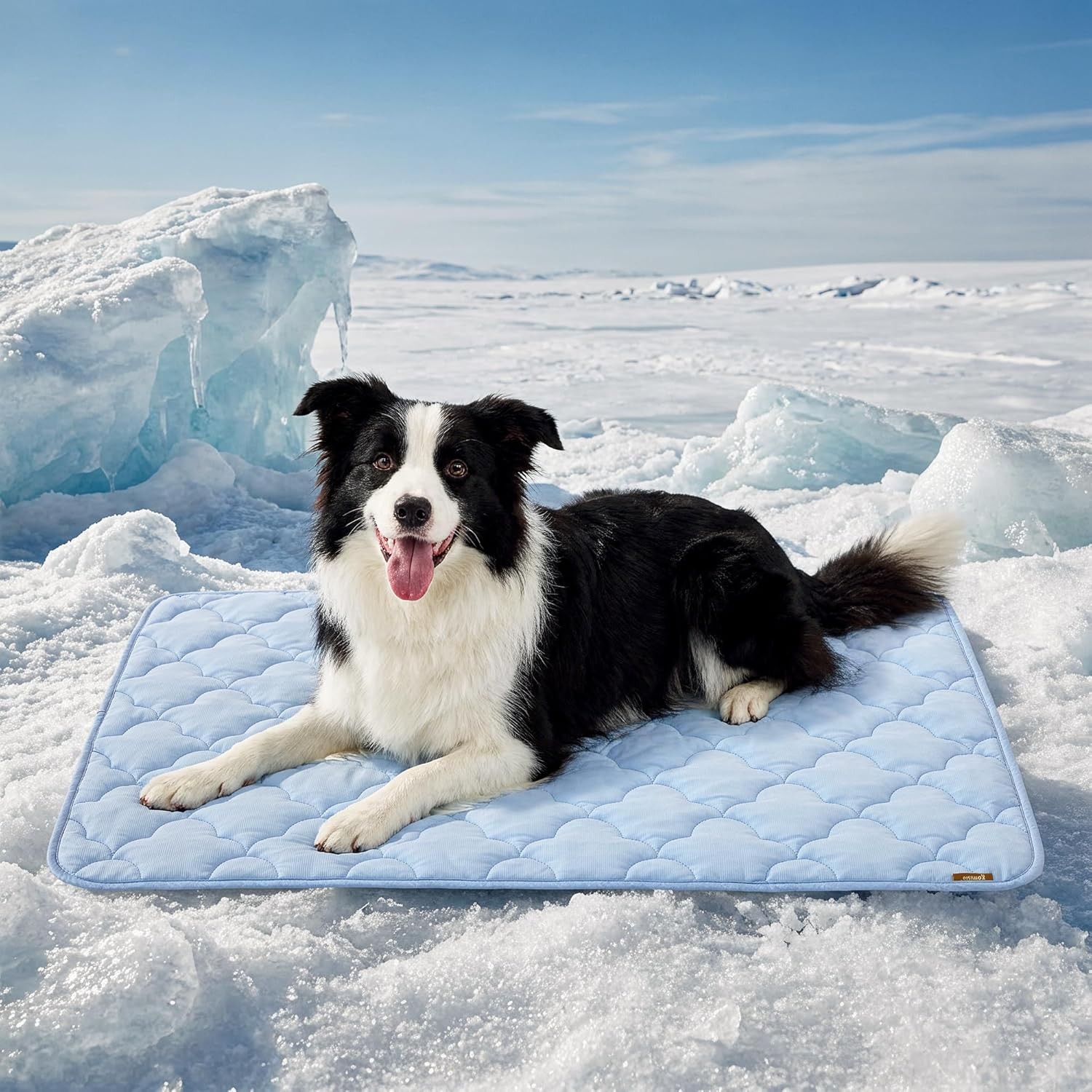 ZOMISIA Dog Cooling Mat for Extra Large Dogs, Q-Max 0.5 Thin Breathable Crate Pa