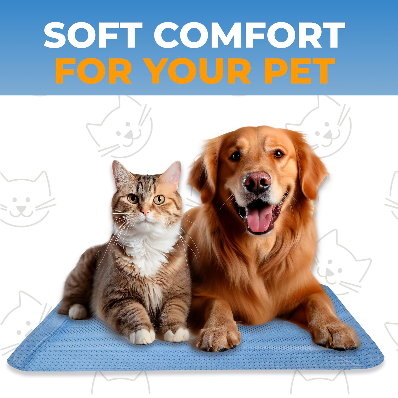Skywin Pet Carrier Pads, 2 Pack Cat Pad Insert 19.5″ x 2 Pack, Blue