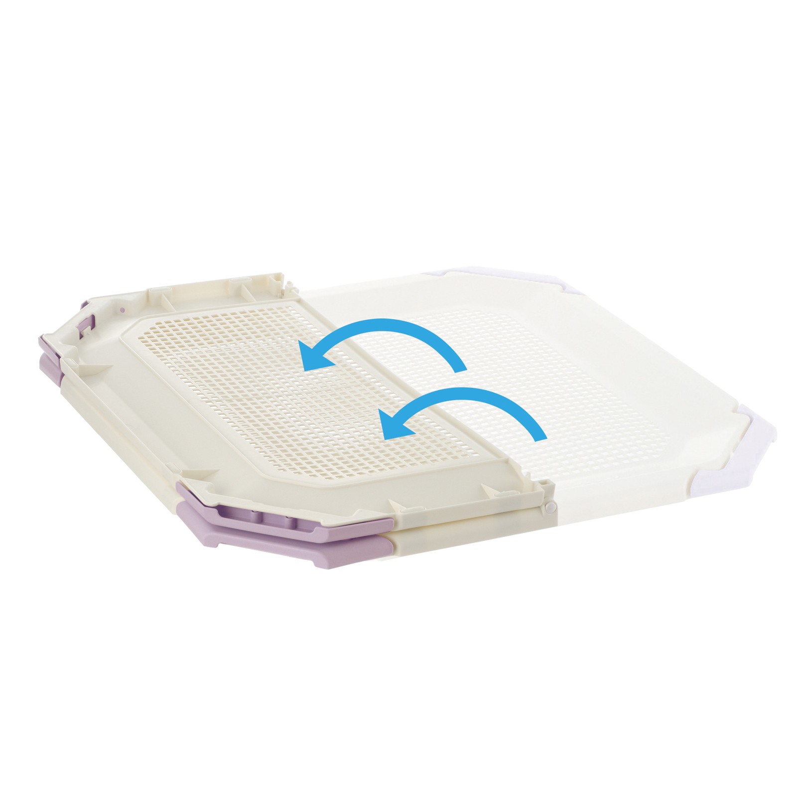 Richell PAW TRAX Mesh Potty Holder in Lavender, Training Tray for Dogs