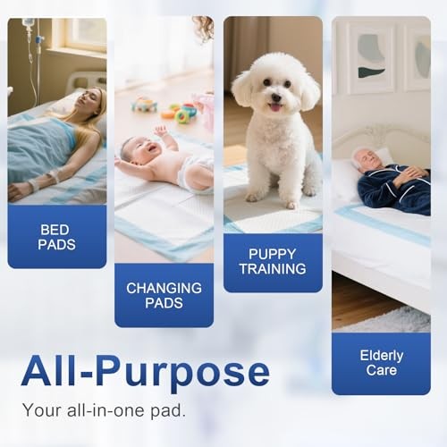 Puppy Pee Pads for Dogs 51″x36″ 40 Count, Extra Large Disposable Dog Pee Pads