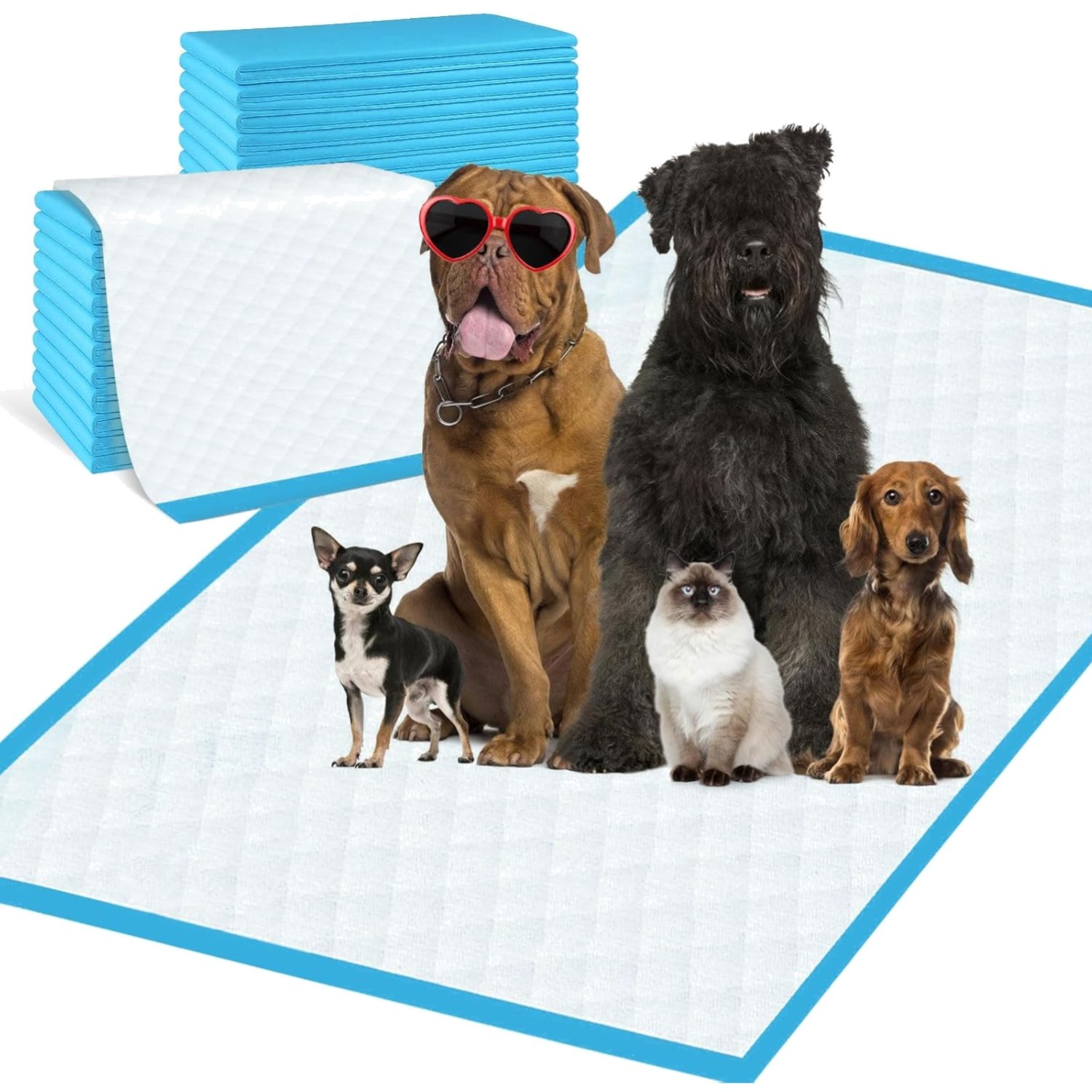 Pee Pads for Dogs & Cats 31″x55″ , Puppy Pads Extra Large, Disposable Thicken…