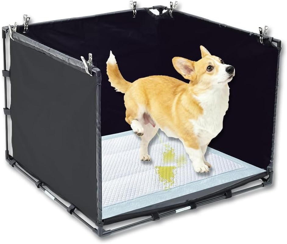 Dog Litter Box Indoor For Small Dogs Puppy Pee Pad Holder With High Walls 23….