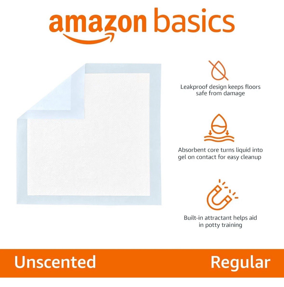 100 Pack Amazon Basics Dog Pee Pads 22″ x 22″ NEW + FAST SHIPPING
