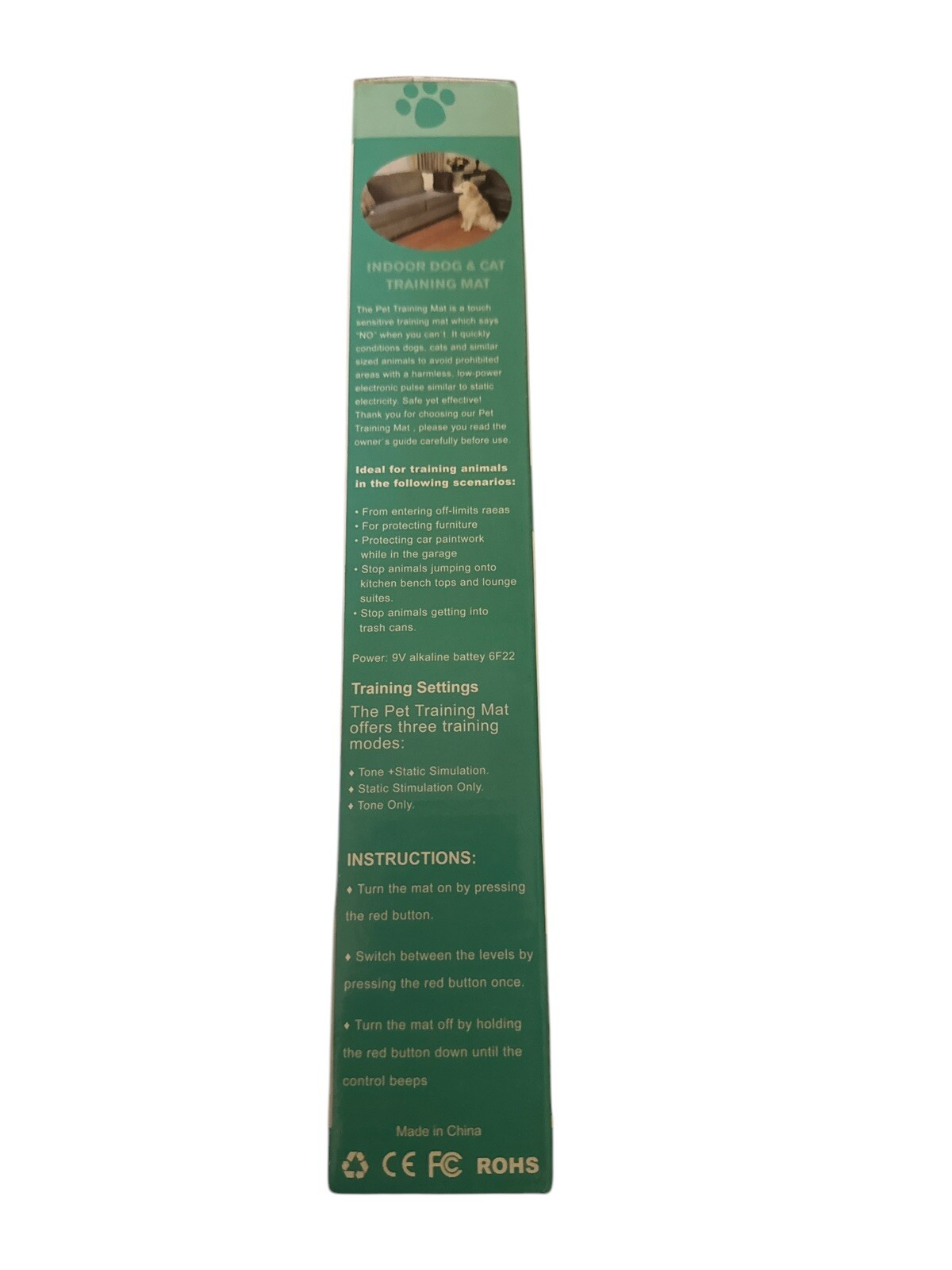 Indoor Dog And Cat Training Mat
