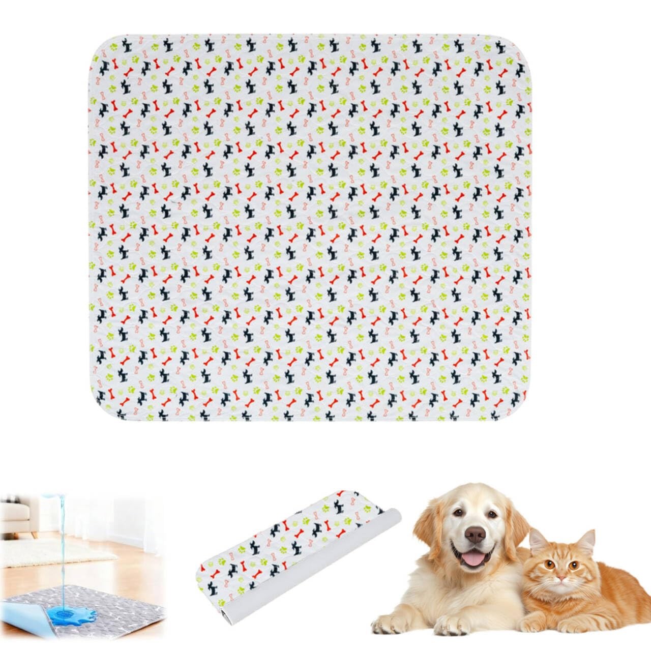 Puppy Pads with Pheromones,Washable Puppy Pee Pads for Dogs,Reusable Puppy Pa…