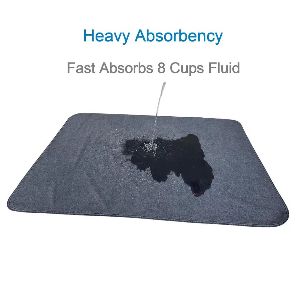 Non-Slip Dog Pad 72″x72″, Washable Pee Pad Waterproof for Training, Whelping