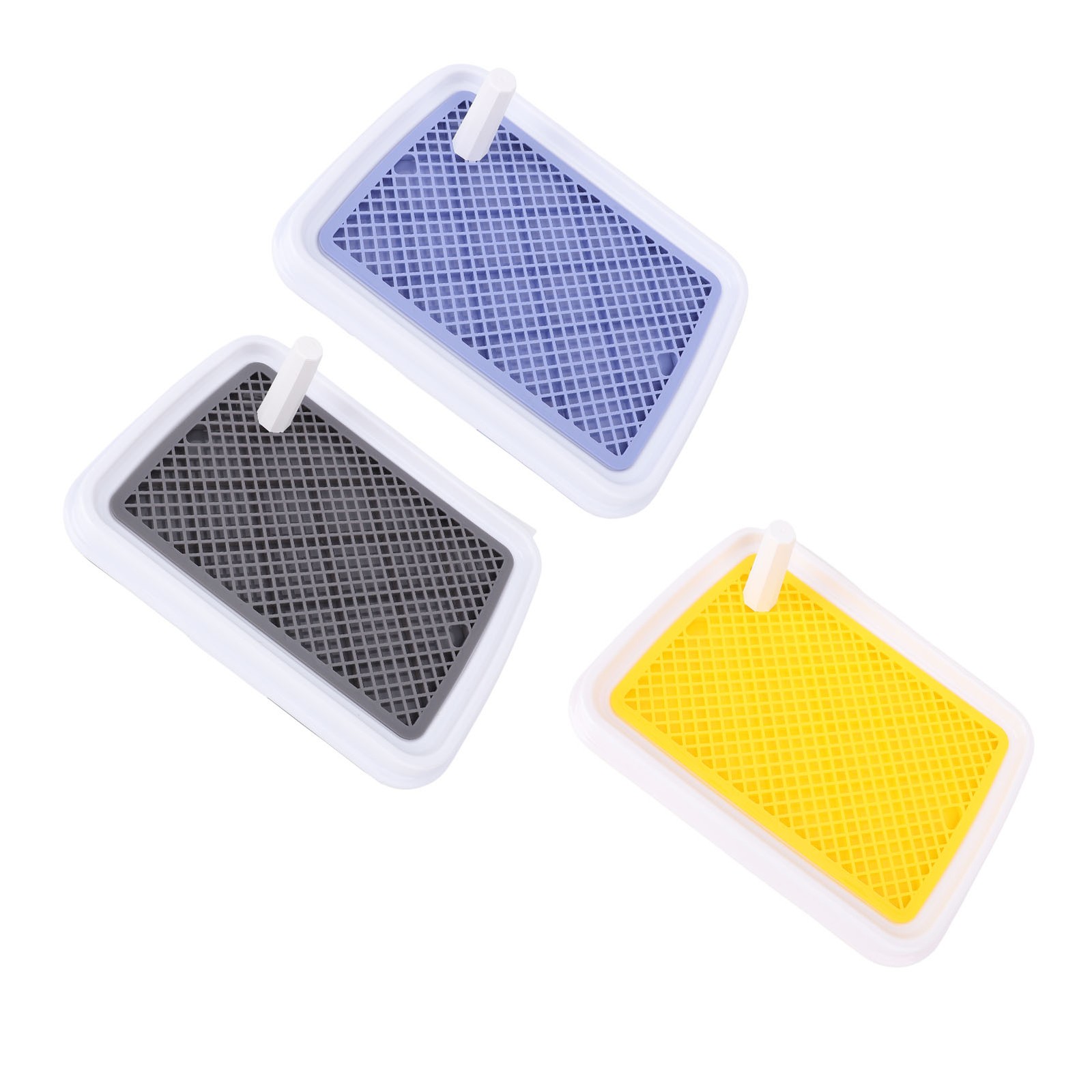 Dog Toilet High Fence Odor Proof Easy To Clean Plastic Pee Pad Holder Pet Potty