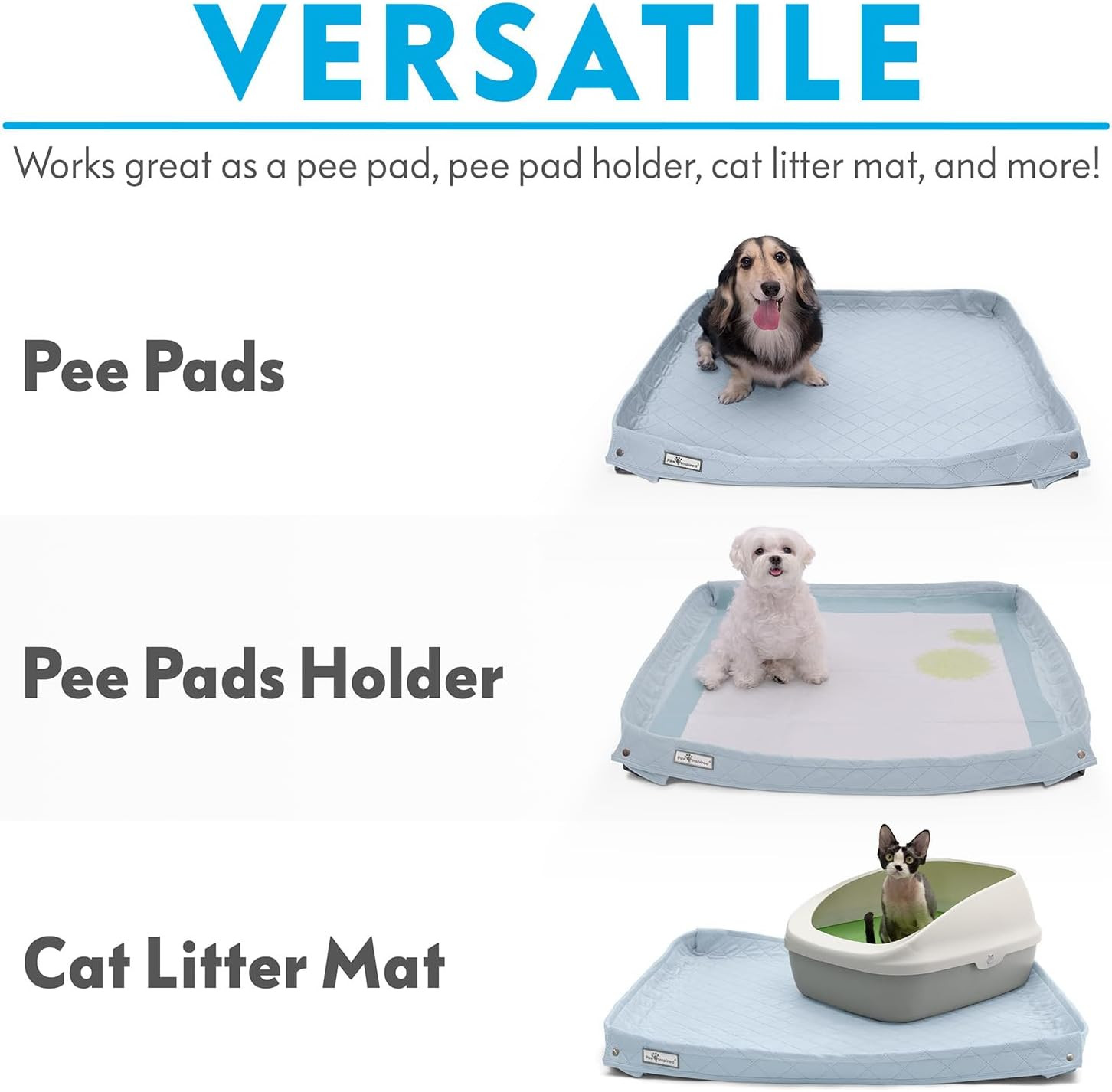 Critter Box Dog Pad, Large Reusable Puppy Pad for Potty Training, Whelping, or L