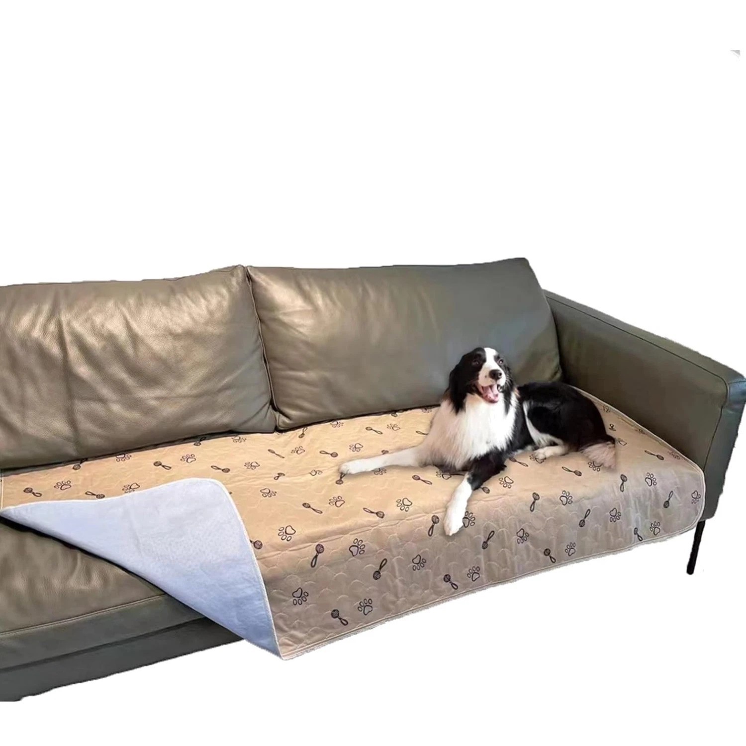 2Pack Pee Pads 36″x72″+Free Dog Comb, Waterproof Rugs Washable, Non Slip