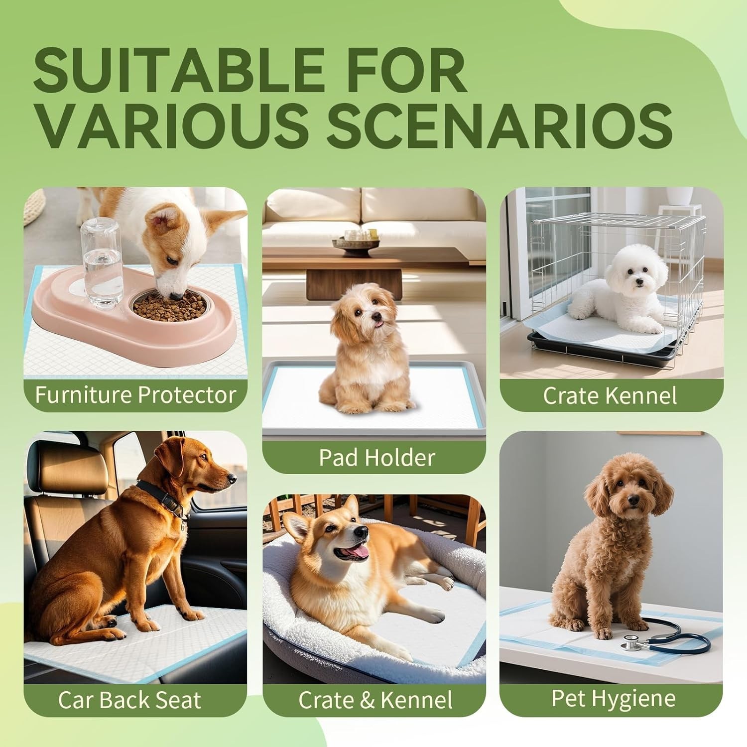 Ultra-Absorbent Puppy Training Pads, 100-Count