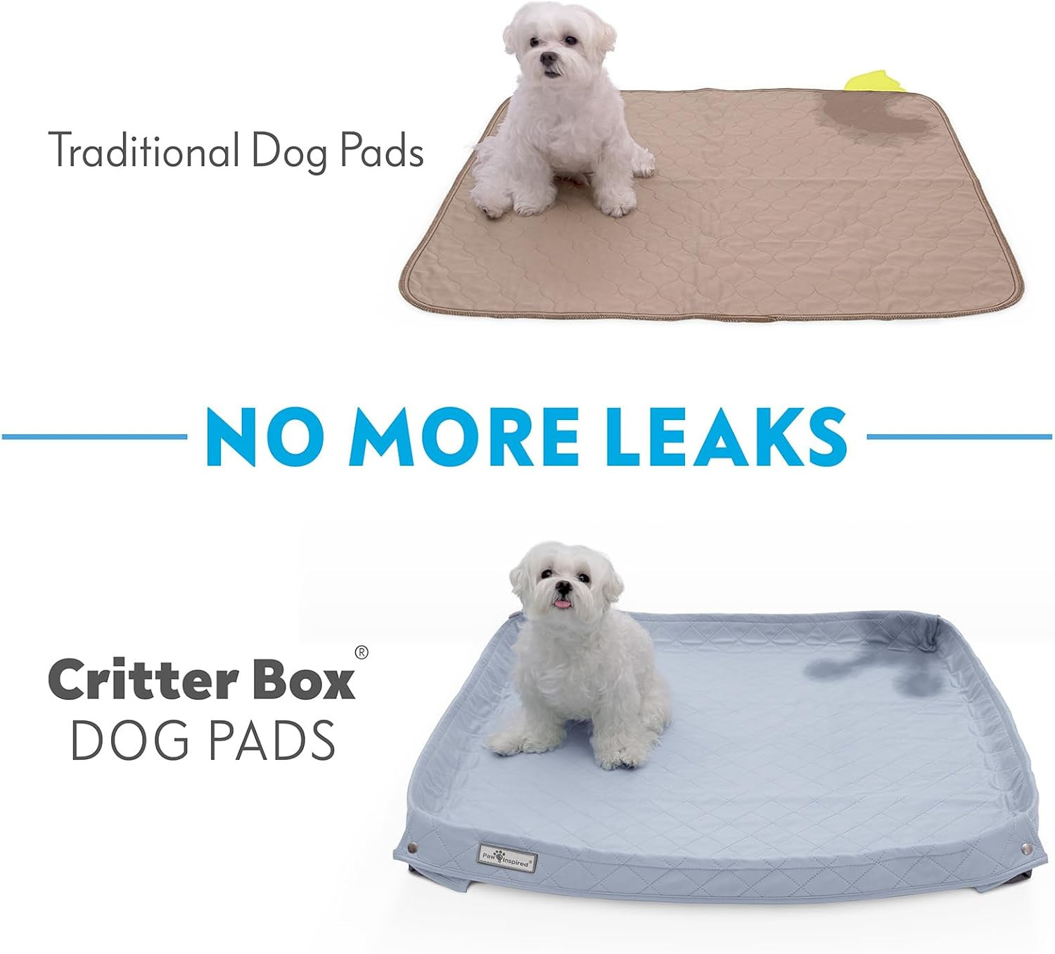 Critter Box Dog Pad, Large Reusable Puppy Pad for Potty Training, Whelping, or L