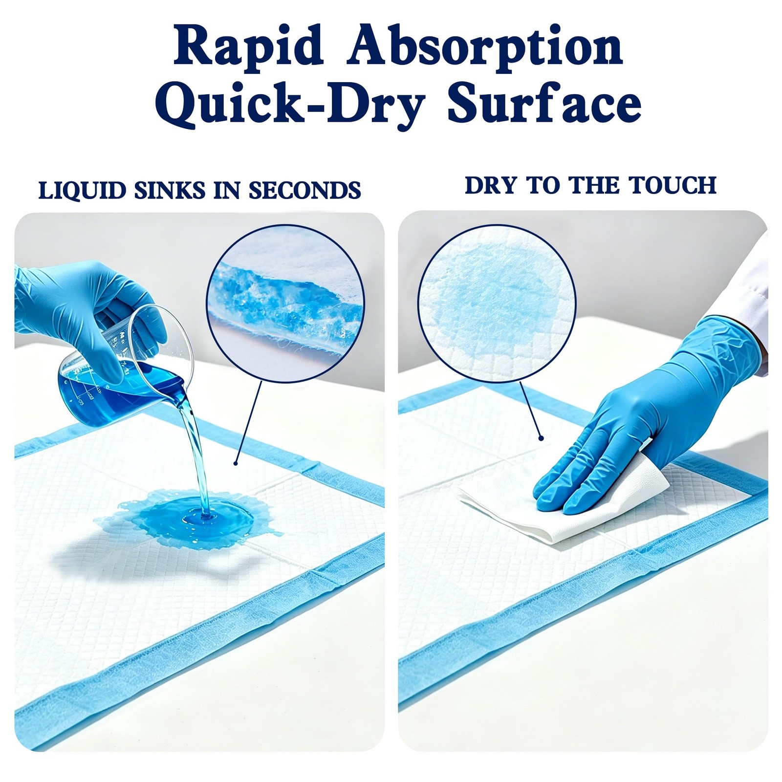 XXXXL Puppy Pads 36″x51″, 2000ml Dog Pee Pads, Leak-Proof 40 Ct