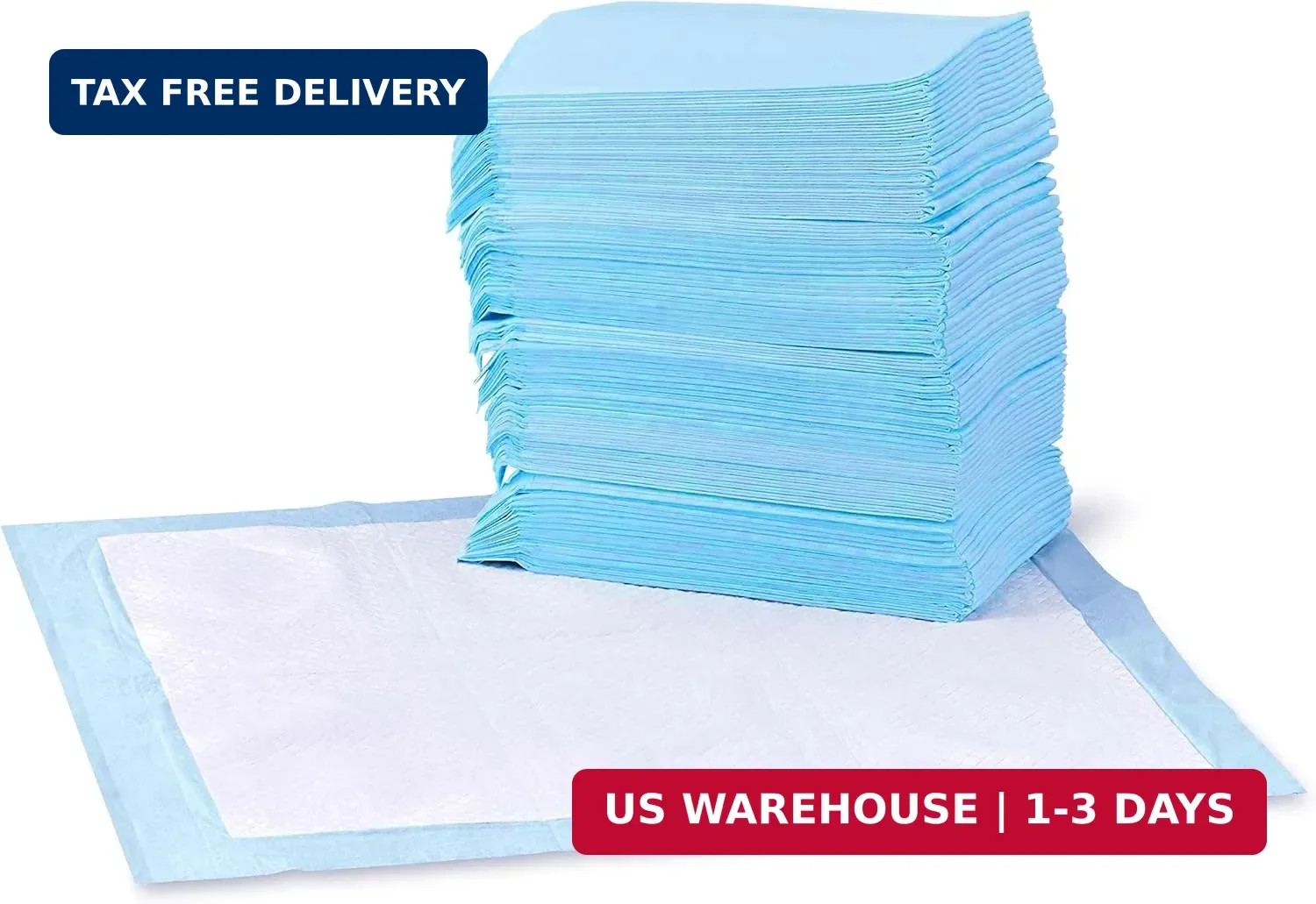 Amazon Basics Leak-Proof Dog and Puppy Potty Training Pee Pads with Quick-Dry 5-