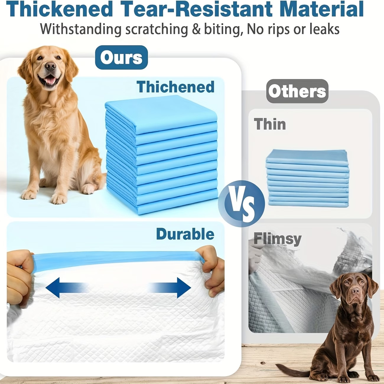 5XL- Enlarged pad -50 pieces Large dog training pads, urine pads Incontinence p