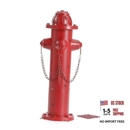 H Metal Fire Hydrant for Dogs to Pee On, M to L Dog Fire Hydrant Pee Post 24″