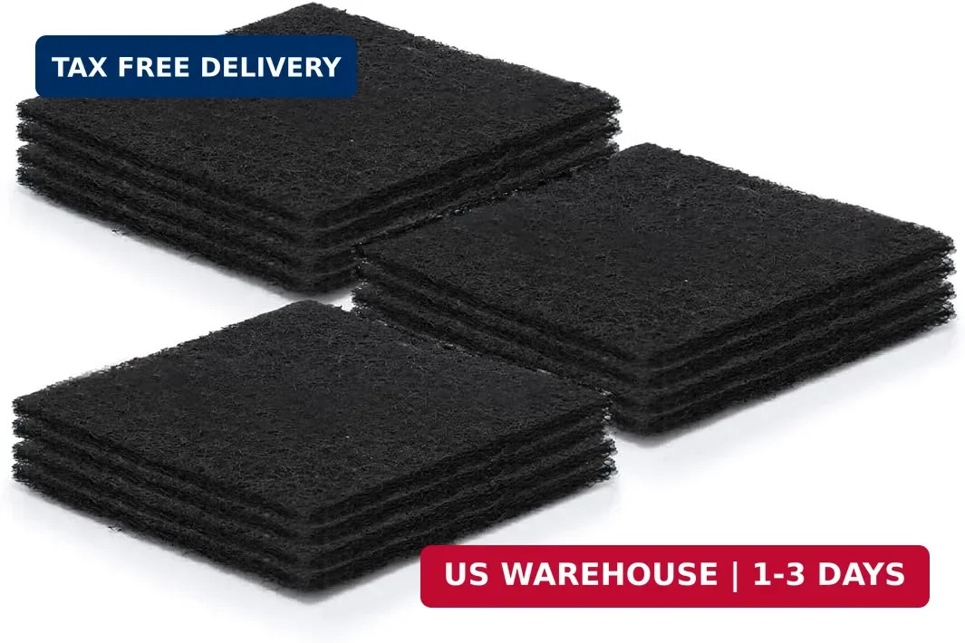 Charcoal Filters for Compost Bins, Odor Absorbing Carbon Replacement Pads for Ki