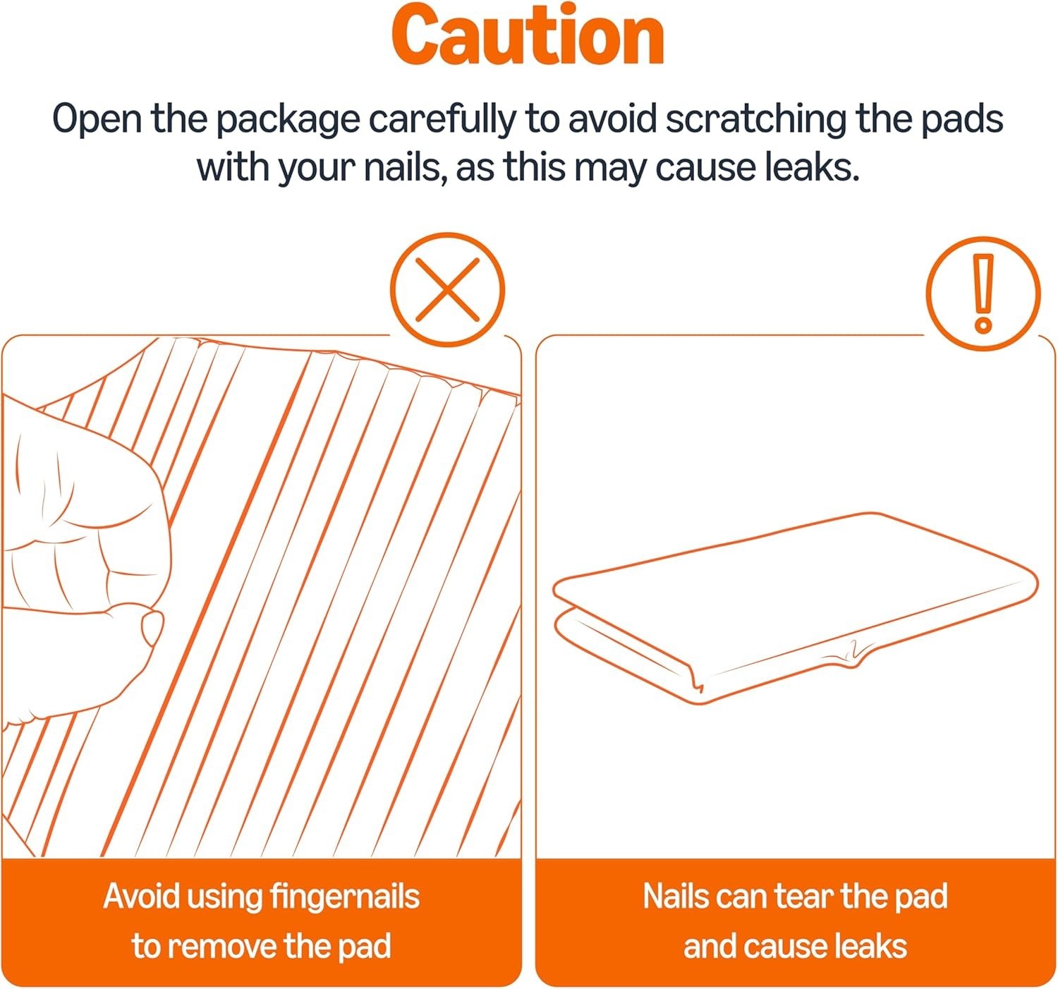 Pack of 100 Unscented Cat Litter Pads with Superior Absorbency & Odor Control