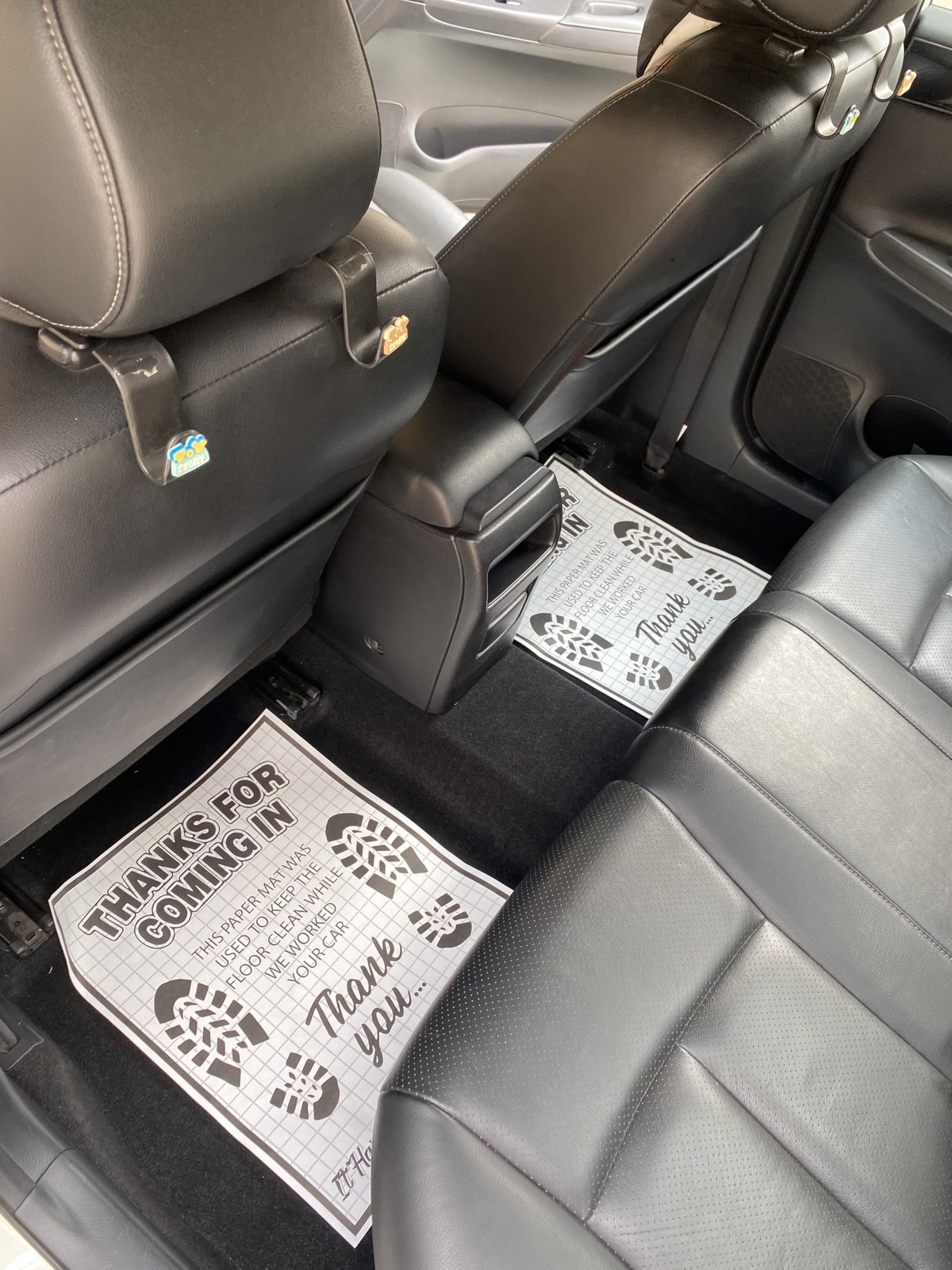 100pcs Car Paper Floor Mats, 16×20 Inch White Disposable Vehicle Floor Pads