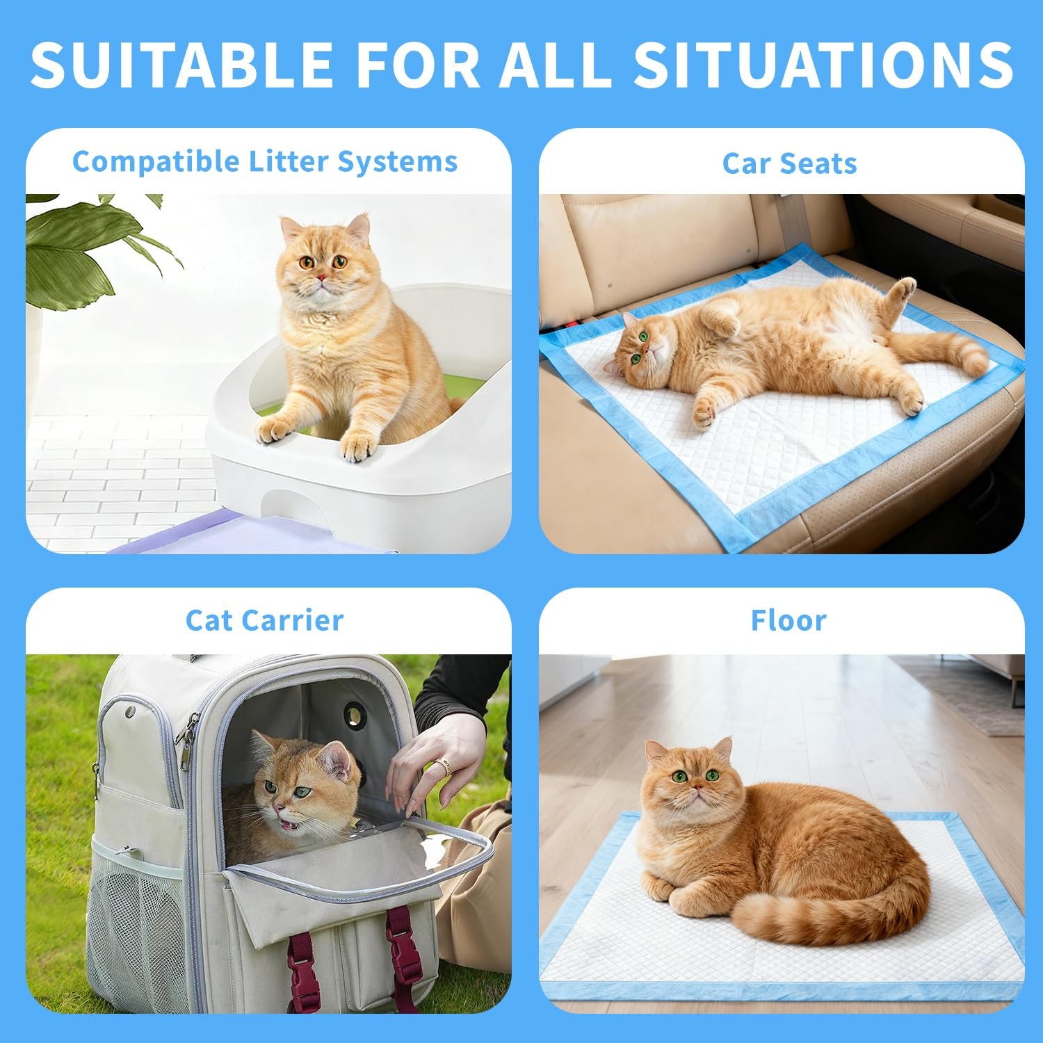 Zuiveu Cat Pee Pads 35 Count