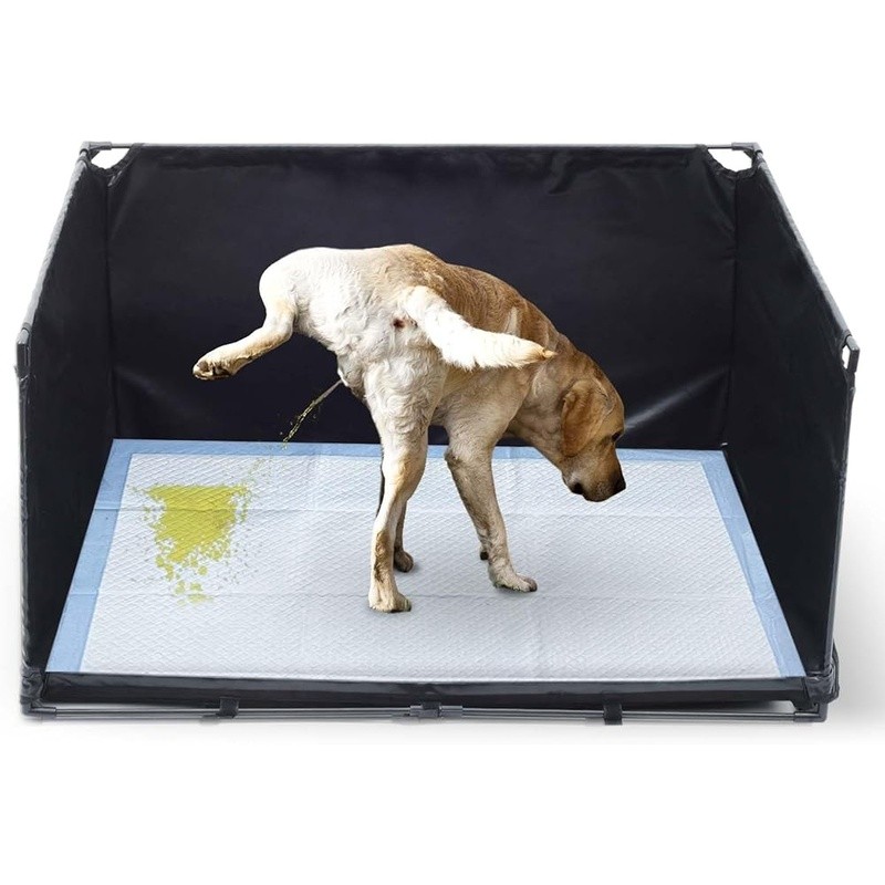 Indoor Dog Potty Tray High-Wall Holder No-Spill Protection Portable Pee Pad New