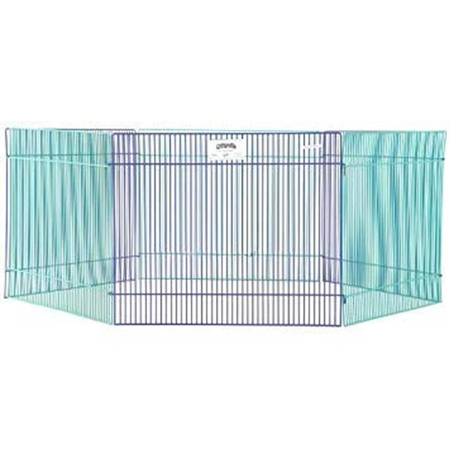MidWest Homes for Pets Small Animal Pet Playpen/Exercise Pen, Blue and Green,…
