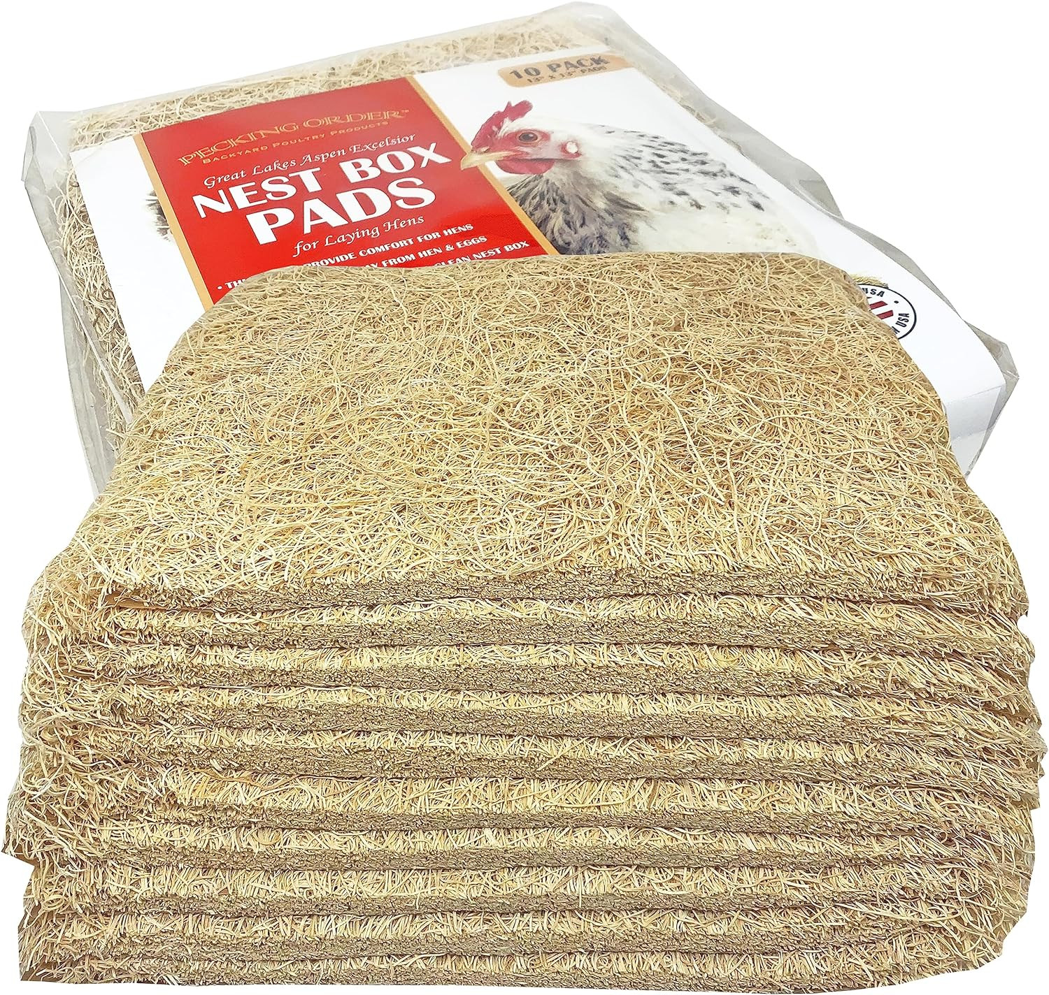 Almohadillas para cajas nido para gallinas – 13 x 13