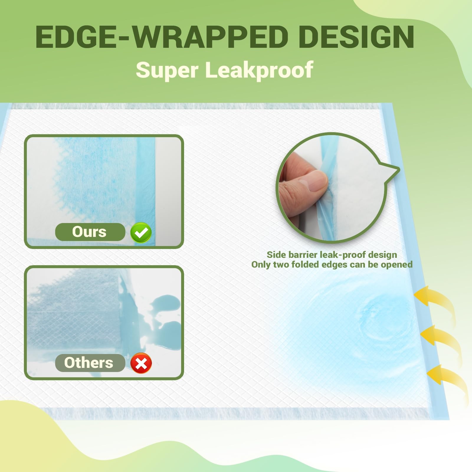 100 Count Premium Puppy Pads, 22″x23″ Dog Pee Pads – UltraSoft HeatSealed, 6L…