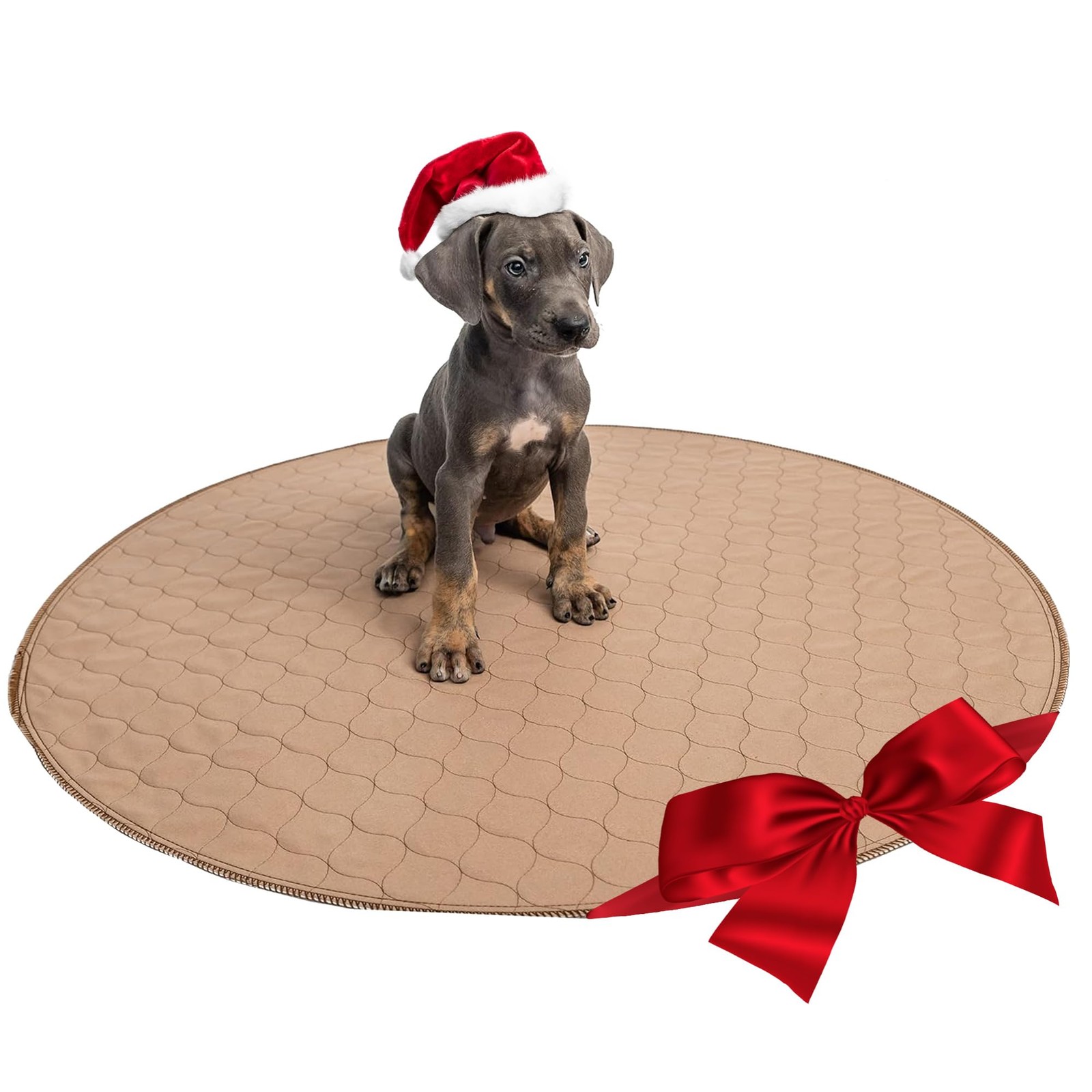 48 Inch Round Reusable Dog Pee Pad Washable Waterproof Potty Training Mat